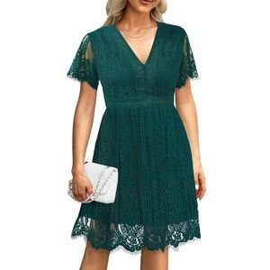 Women’s V Neck Lace Dress